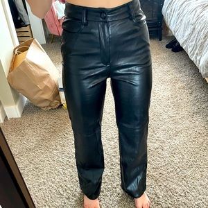 shein leather pant